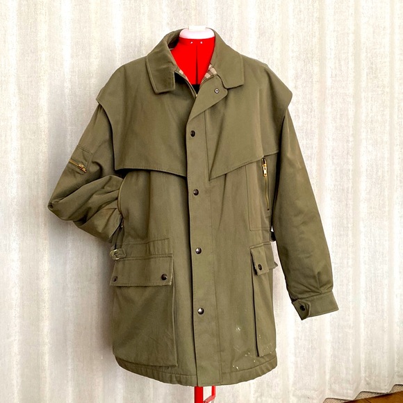 Men’s Burberry (read description) wool lined canvas trench - Picture 1 of 12